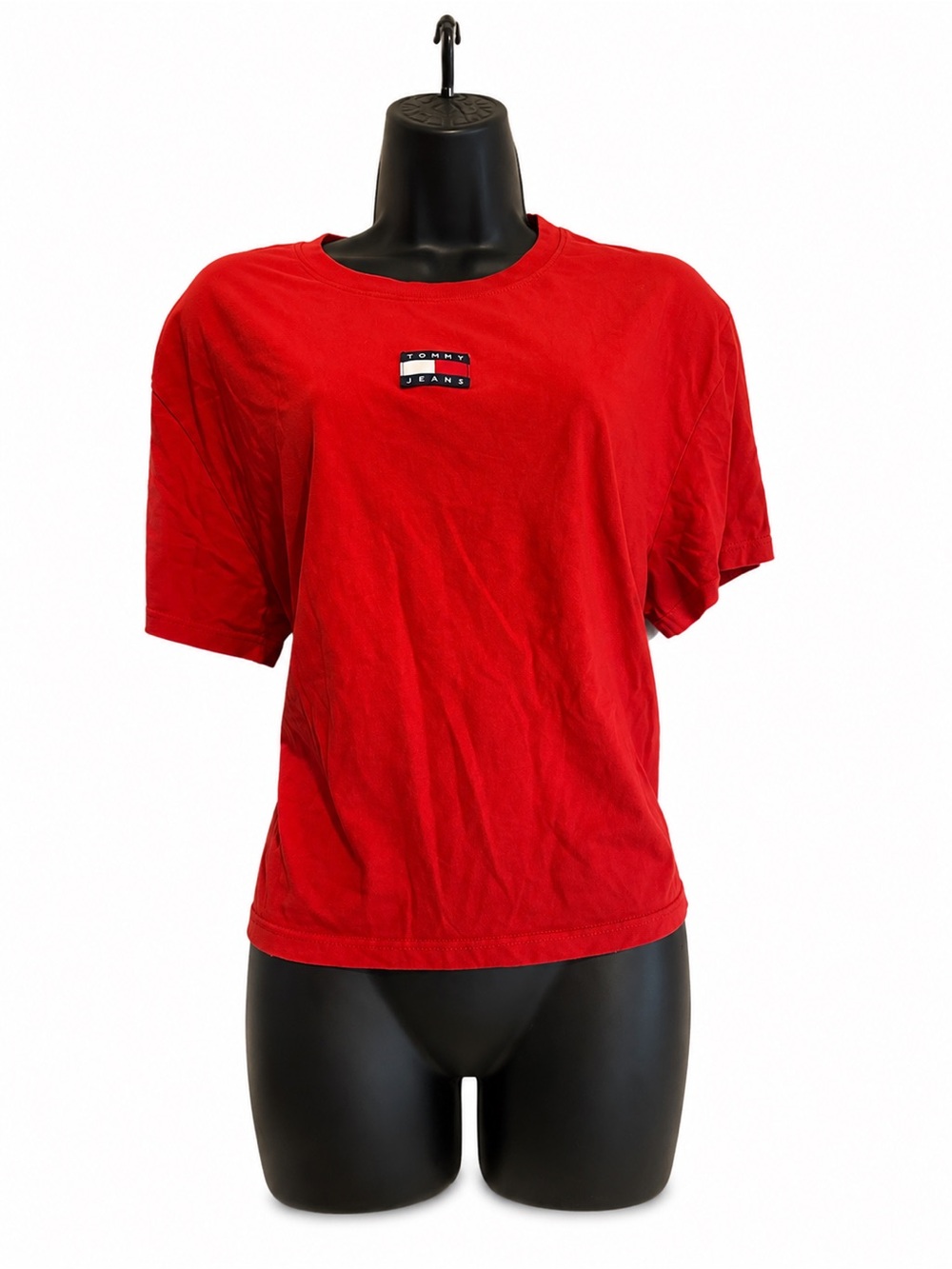Tommy Hilfiger Red Crewneck Short-Sleeve Tee